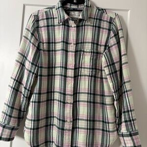 Plaid classic Shirt - Pink and Green